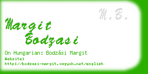margit bodzasi business card